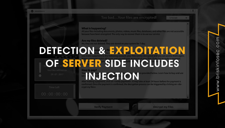 Server Side Includes Injection